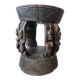 Ancient Dogon African Stool in carved solid wood - Mali