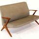 2-seater sofa, Bengt Ruda for NK, Nordiska Kompaniet, Sweden, 1950