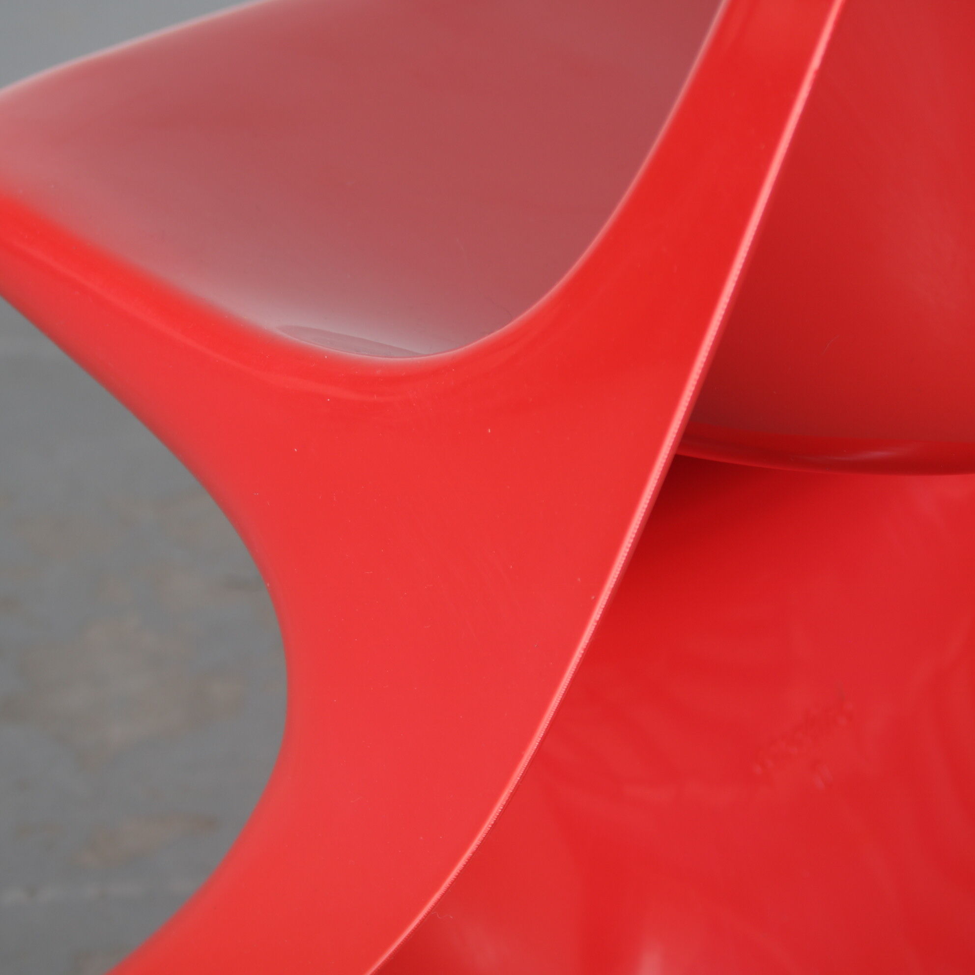 2000s Red “Casalino” children chair by Alexander Begge for Casala, Germany
