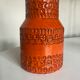 Bitossi Ceramiche orange pitcher vase by Aldo Londi Italian design