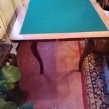 Table de jeux en marqueterie style Louis XV