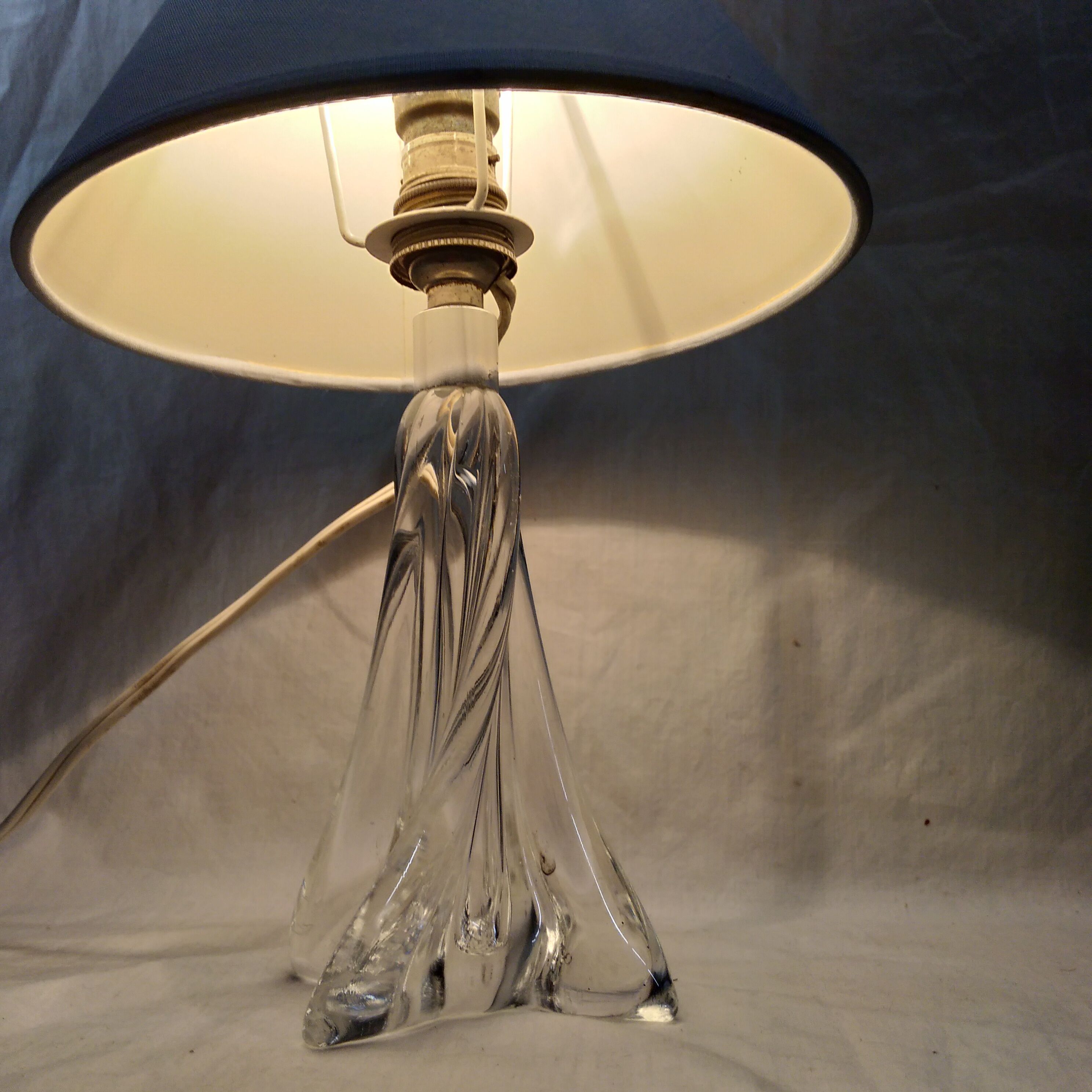 Pair of 1960 crystal lamps