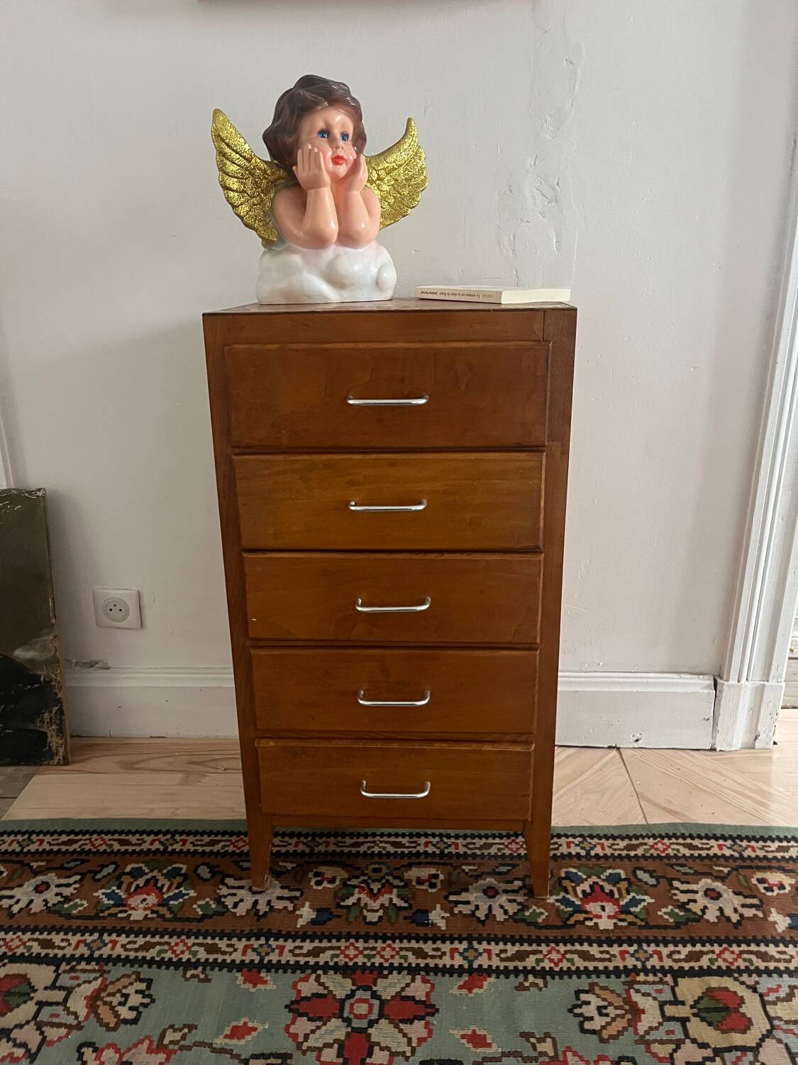 1950s oak chiffonier