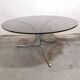Vintage coffee table, chrome and glass