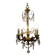 4-light bronze Napoleon III chandelier