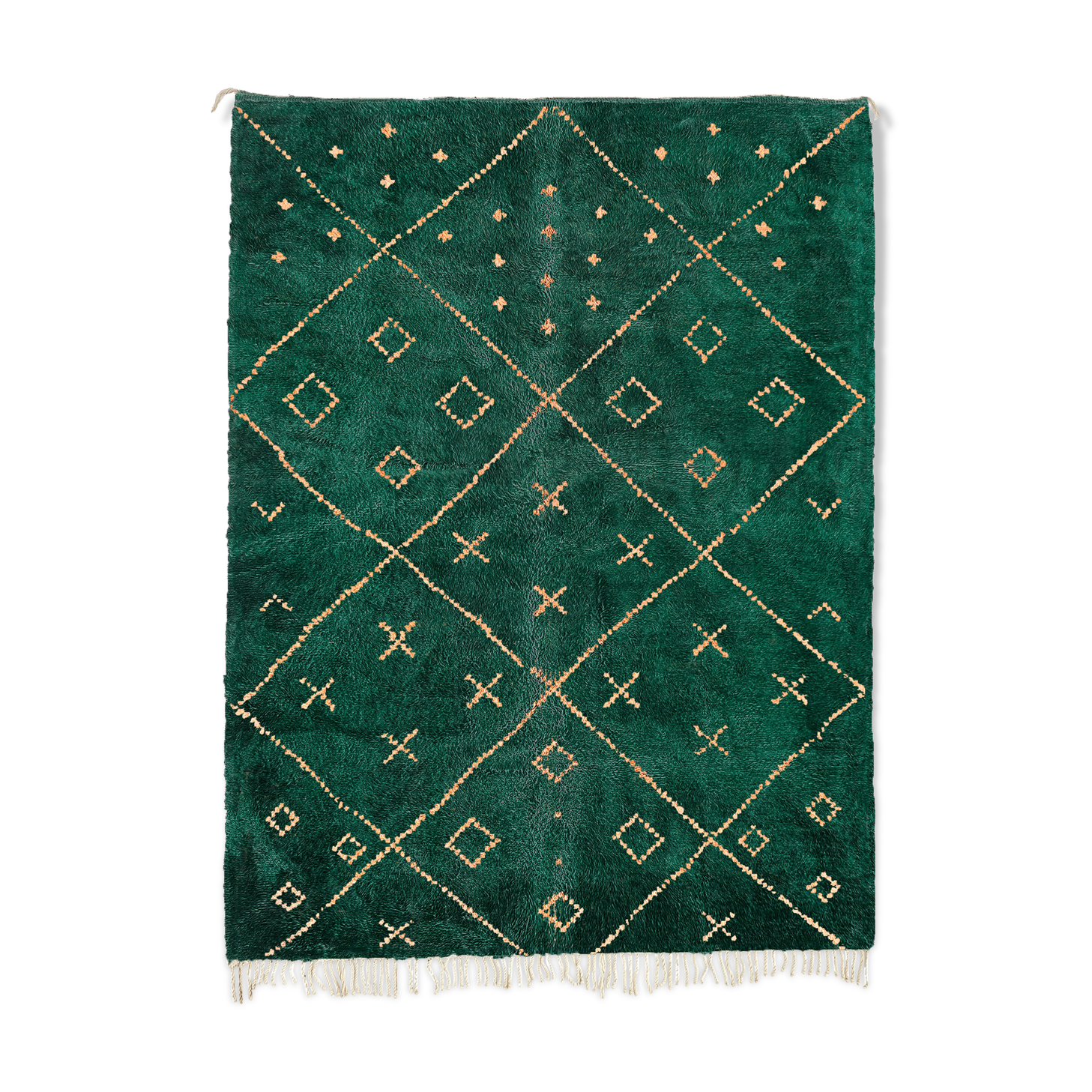 Modern Moroccan carpet green