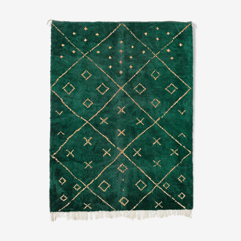 Tapis marocain moderne vert