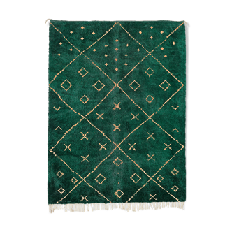 Tapis marocain moderne vert