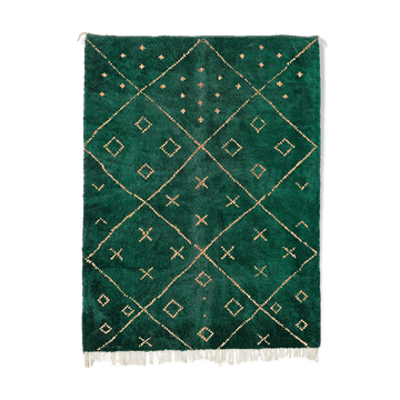 Modern Moroccan carpet green