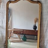 Antique gilded mirror 150 x 90 with moldings