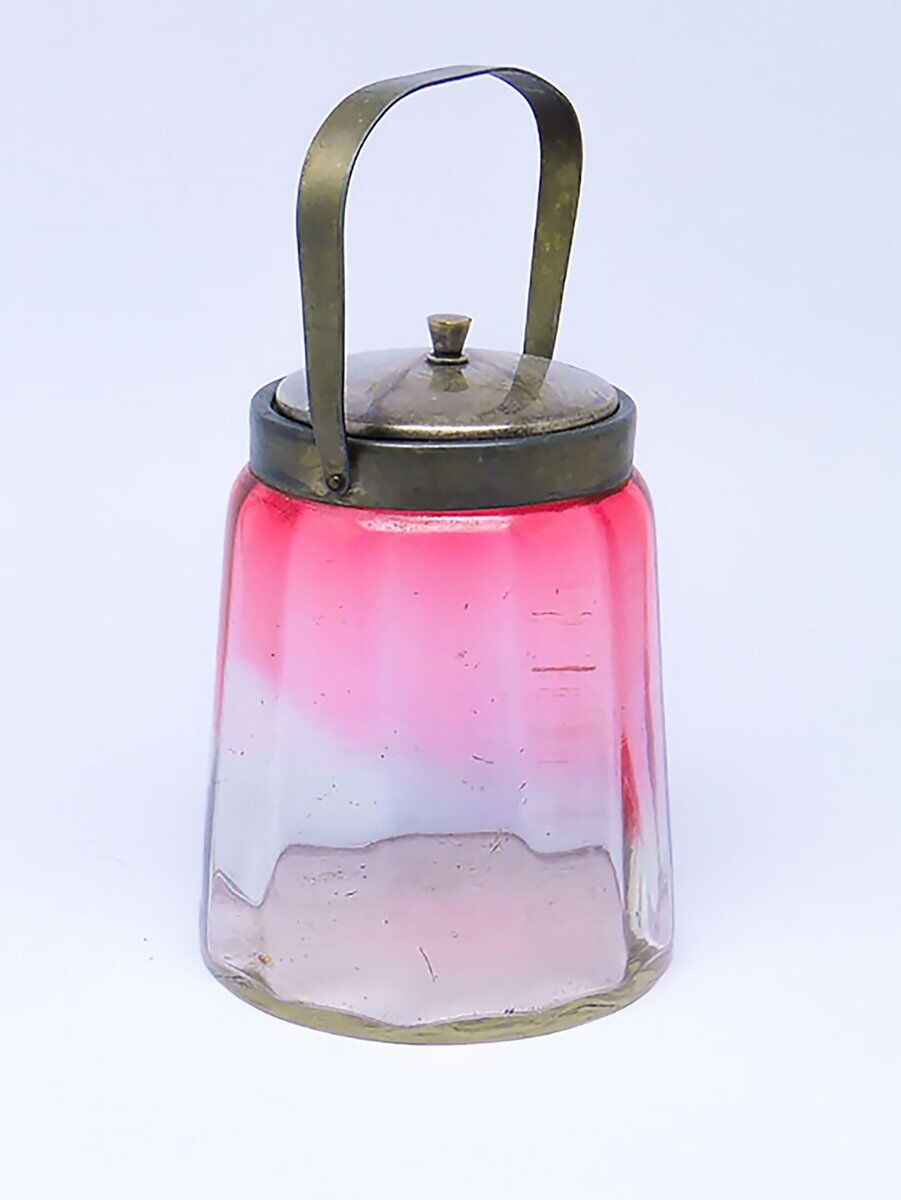 Art Nouveau tea box in glass, Germany, 1920s