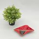 Glazed ceramic pocket tray, verceram, futuristic