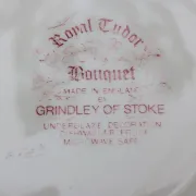 English plate and salad bowl duo
