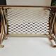 Old brass train luggage rack