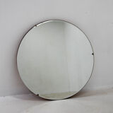 Mid-Century Round Mirror, Romania, 1970s