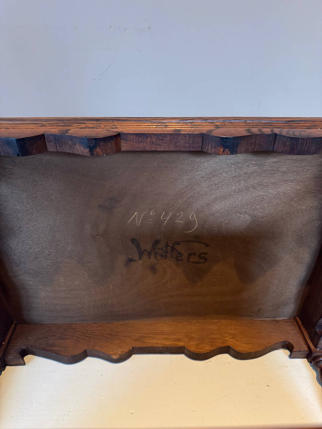 Oak Wooden bar trolley