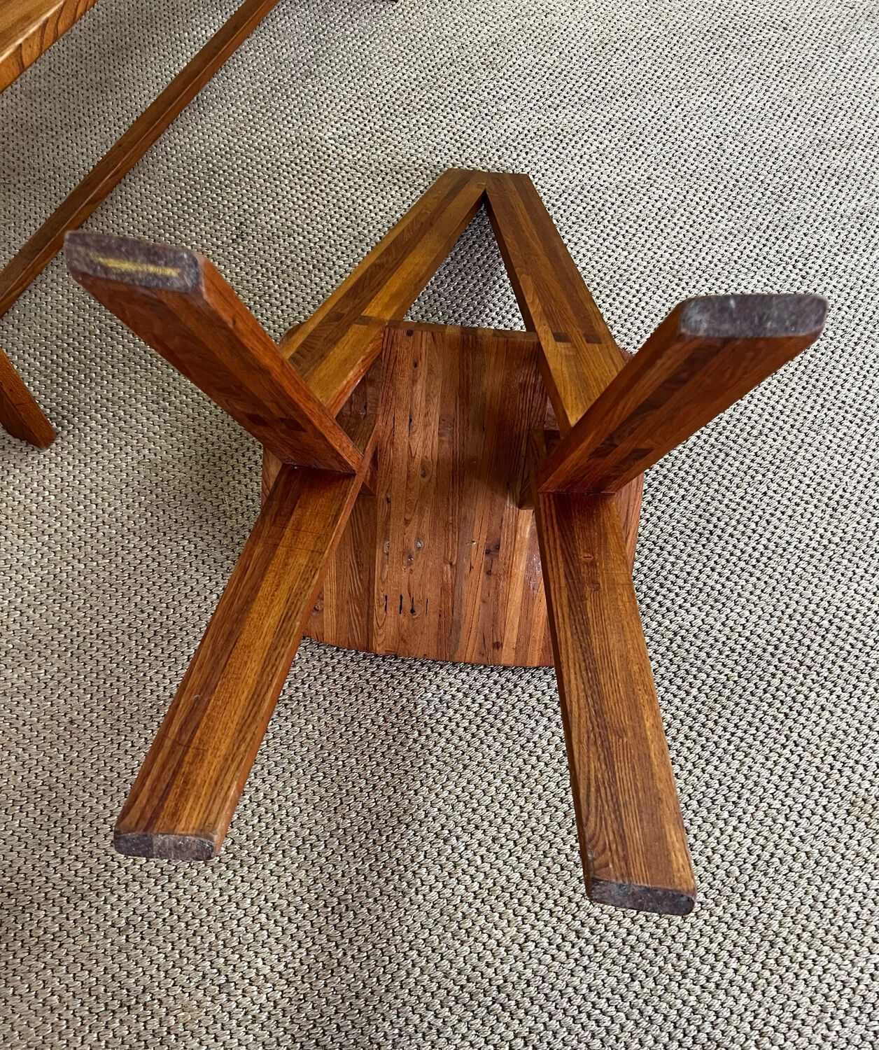 Chair and bench in solid wood