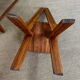 Chair and bench in solid wood