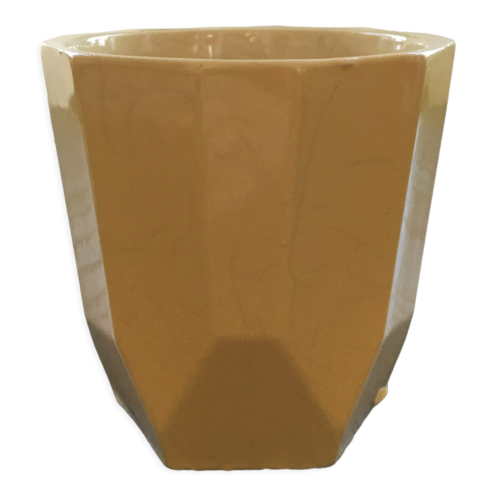 Cache pot 50's yellow