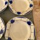 Many faience plates from Digoin Sarguemines, model Efel.