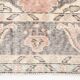 Tapis vintage classique rouge pâle et crème
