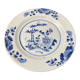 Flat plate in Chinese blue XVIII or XIX Blue and white décor