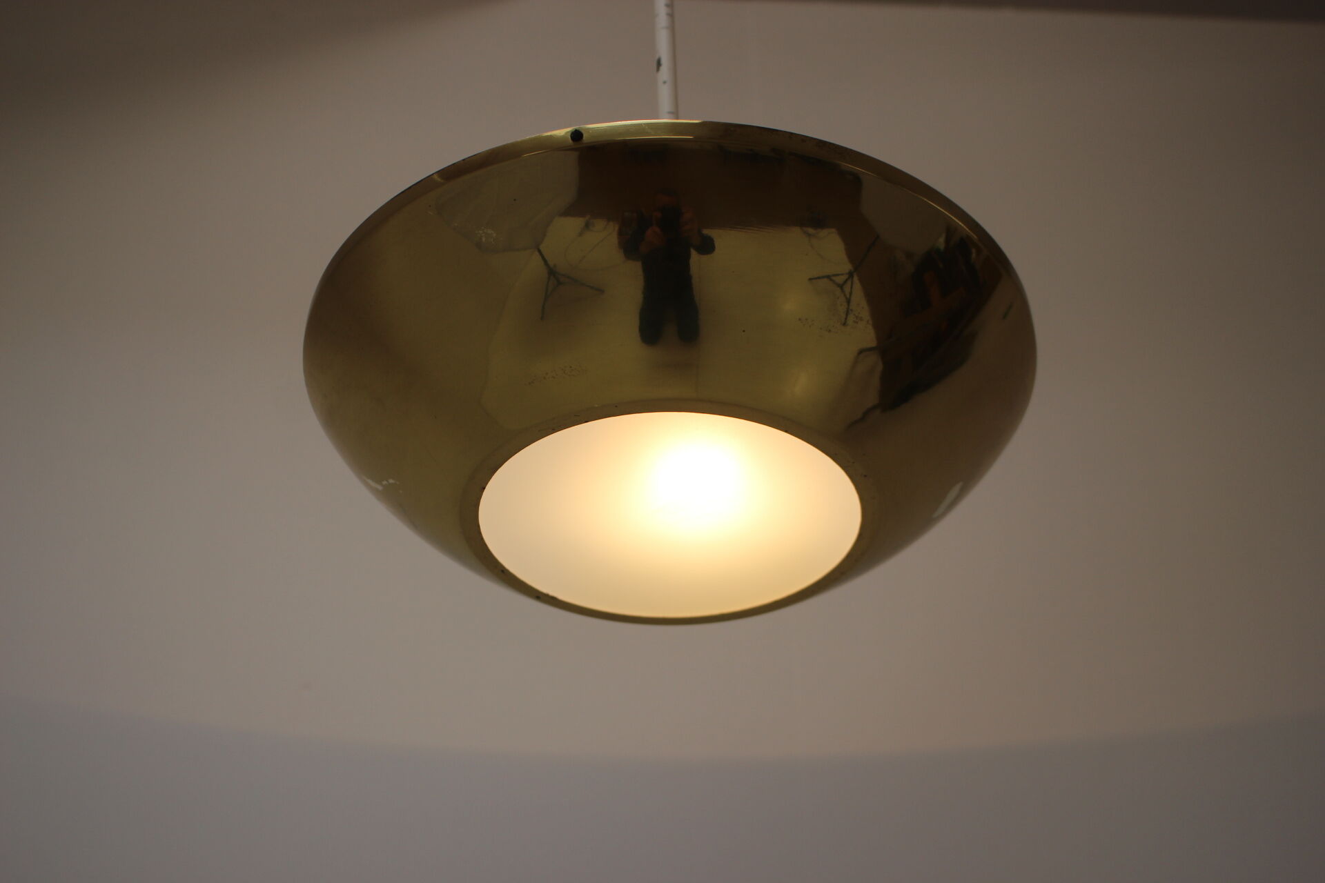Mid-Century brass pendant/ Zukov, 1950's.