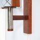 Vintage 1960s wall light, milk glass and bohemian teak.