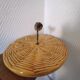 Ceramic cheese board with bamboo handle