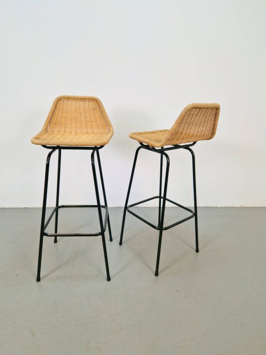 Bar Stools from Rohé Noordwolde, 1960, Set of 2