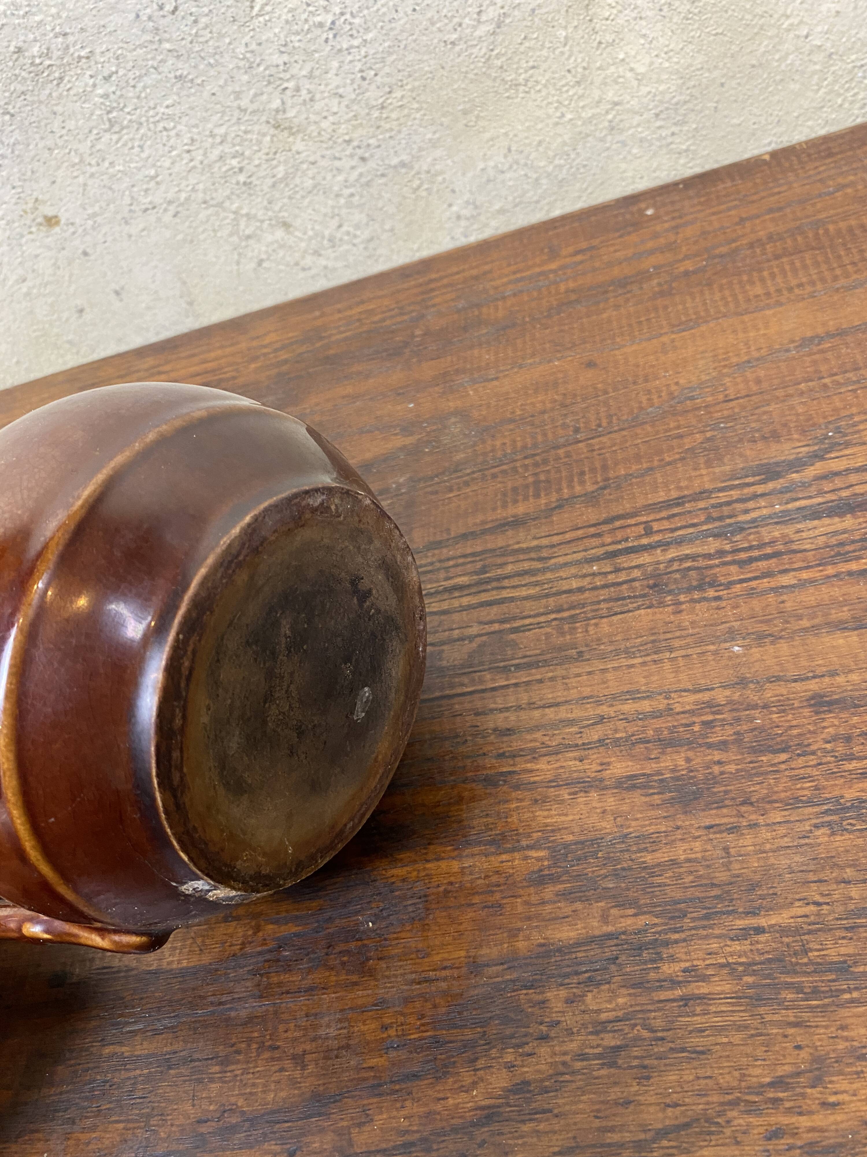 Brown farmhouse pitcher / carafe