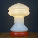 Vintage table lamp in white opaline glass, Italy, 1970s