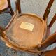 Set de 8 chaises de bistrot vernies