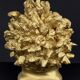 Head plaster gold paint