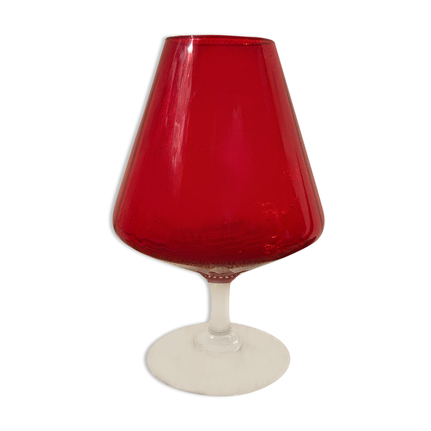 Vintage red vase Italy 1970