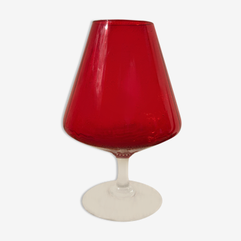 Vintage red vase Italy 1970