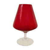 Vase rouge vintage Italy 1970