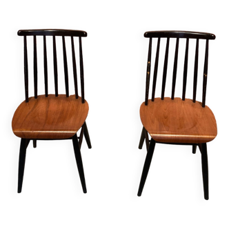 Pair of wooden chairs