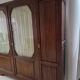 Large antique oak administration cabinet