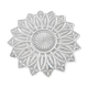 Star-shaped chiseled glass dish