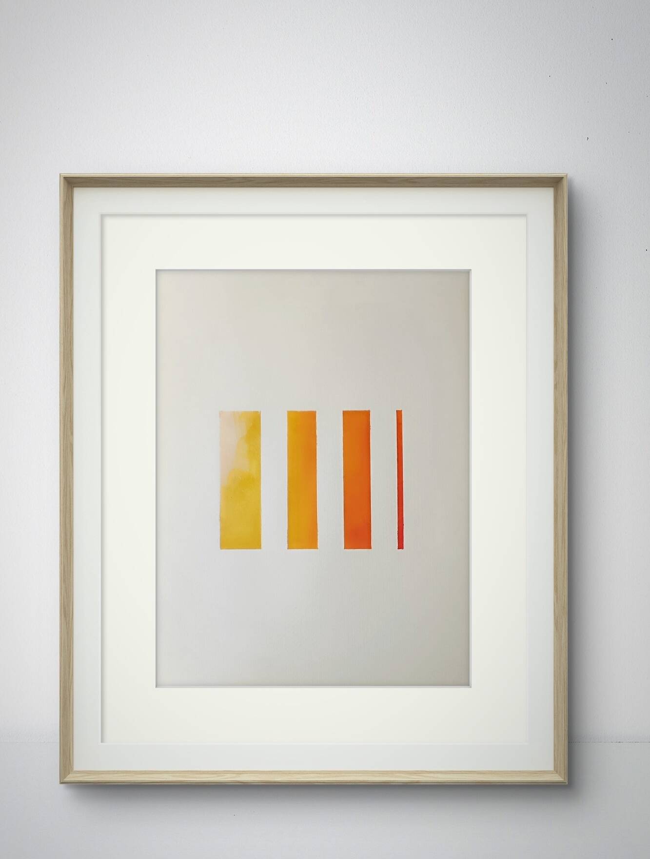 Minimalist geometric painting