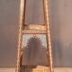 Eastern wooden and mother-of-pearl seat