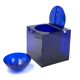 Space age blue plastic Ice Bucket, Studio Opi, Cini & Nils Italy, ca. 1970s