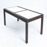 Bernard Vuarnesson desk or dining table with reversible and extendible tops, 80s