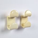 Pair of gedy 1970s hooks in vintage space age abs