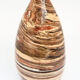 Vase soliflore sable, terracotta et marron en terre mêlée