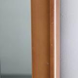 1970s Italian Rectangular Mirror in Wooden Frame