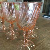 6 Rosaline Luminarc water glasses
