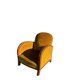 Art Deco velvet armchair