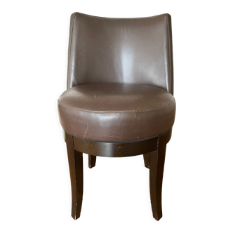 Fauteuil en cuir de Philippe Hurel